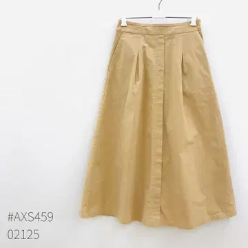 URBAN RESEARCH 치노 턱 A라인 롱 스커트 사이즈 F