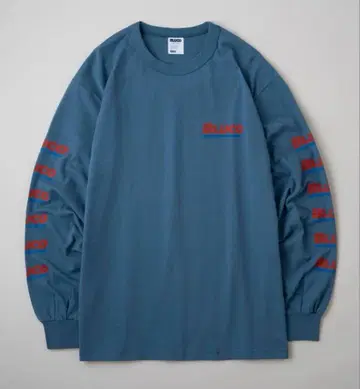 BLUCO/부루코 PRINT L/S TEE -BWG- 슬레이트 블루 XL