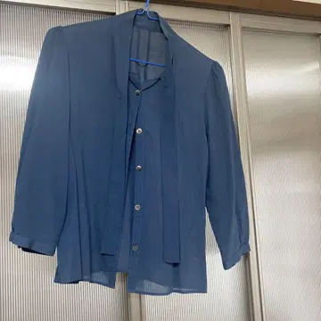 마가렛호웰 블라우스 오부 소매 버튼 셔츠
