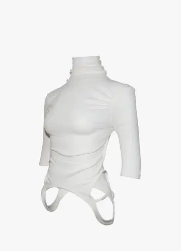 THEREDTHREAD S loop drape tops white