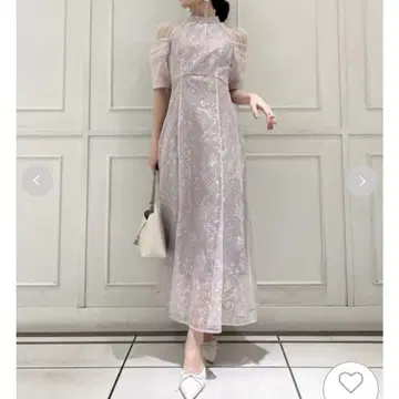 SNIDEL 스팽글 레이스 드레스