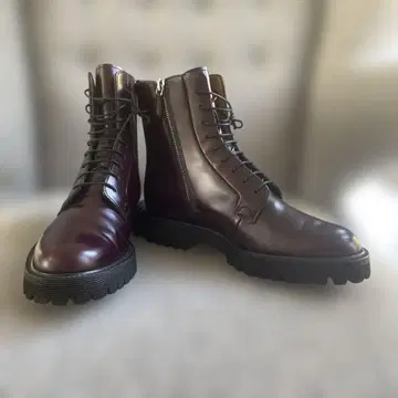 처치 church's 레이스업 숏부츠 22.5cm 적갈색