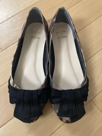 오데트 에 오딜 레오파드 무늬 플랫슈즈