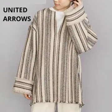 UNITED ARROWS 애로우즈 스트라이프 트위드 튜닉
