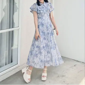 안미르 프릴 턱 OP 블루