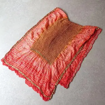 인도 실크 스톨  금실 숄 오비 하프 사리