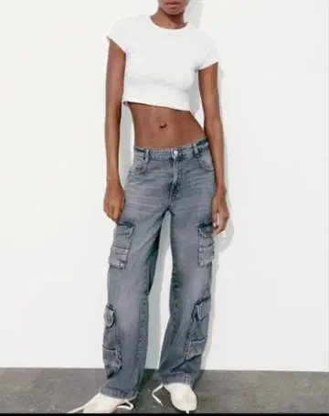 ZARA 카고 데님 팬츠