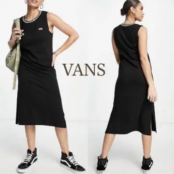 [택 포함 새상품 S~M] VANS 반스 롱 기장 원피스