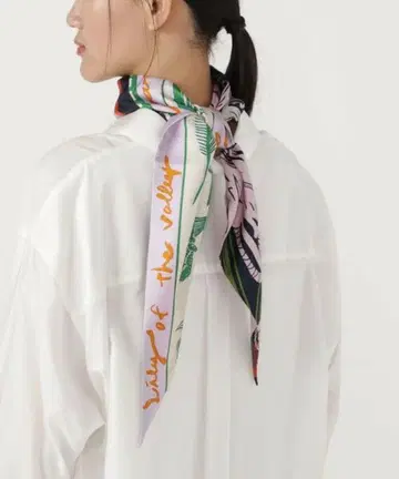 manipuri FLOWER x FLOWER 실크 스카프
