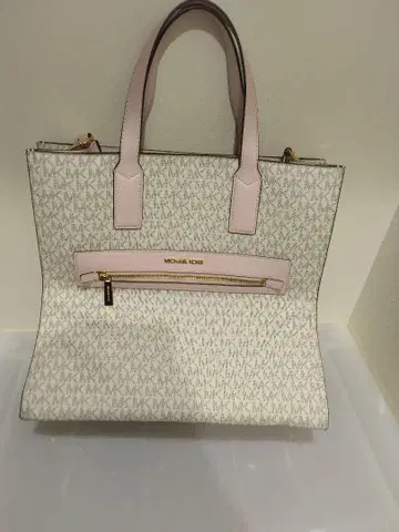MICHAEL KORS 토트백 화이트/핑크