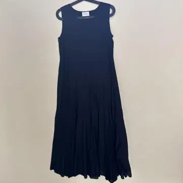 UNITED ARROWS 블랙 슬리브리스 롱 원피스 사이즈 38