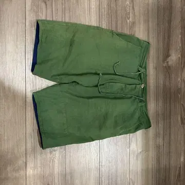 Canyon 그린 숏팬츠 hemp 린넨제