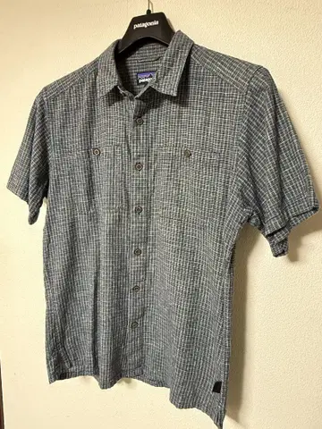 [ patagonia ] hemp 셔츠 체크 S size