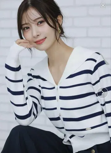 세일러 카라 마린 니트 noela