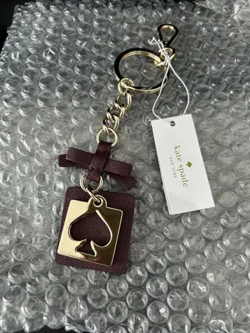 kate spade 버건디 키링