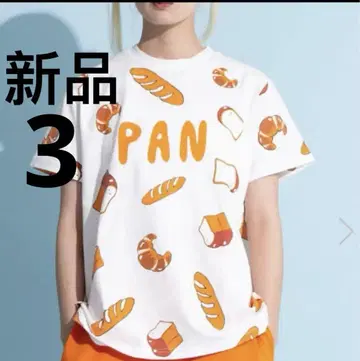 새상품 나오미짱 punyus 후드 올 패턴 빵 T셔츠 사이즈 3