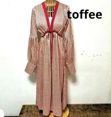 .toffee 도트 토피 롱 원피스