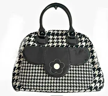 MARY QUANT 하운드투스 데이지 패턴 핸드백