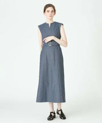allureville x otona MUSE 사이드턱 내로우 원피스