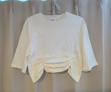 MEER. HEM SHIRRING TEE 화이트