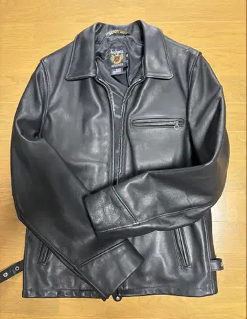 Schott 샷 가죽 트래커 자켓 7209