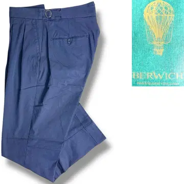 J7056 벨위치 스코치 2 플리츠 사이드 조절 팬츠 네이비 44