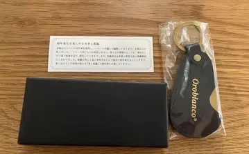 [ 미사용 새상품 ] Orobianco 네이비 가죽 키링 구둣주걱