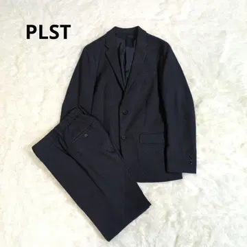 PLST 플라스테 셋업 밴딩 드로우 코드 스트레치 네이비