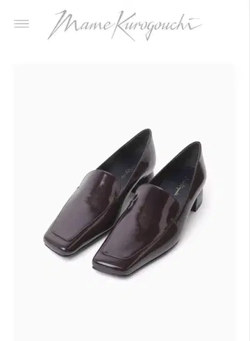 Mame Cowhide Leather Loafers 23.5cm