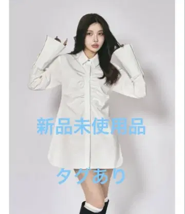다리치 허리 커브 셔츠 원피스 다리치