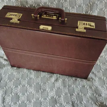 다크 브라운 가죽 비즈니스 백, 클래식 스타일