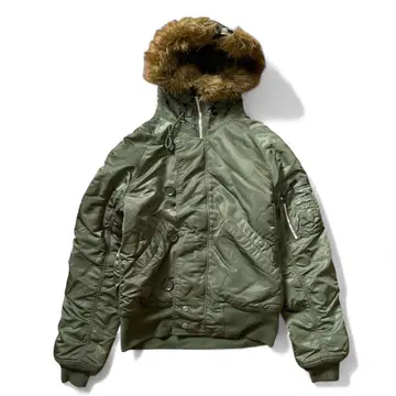 새상품급 ALPHA INDUSTRIES N-2B 플라이트 자켓 카키 L