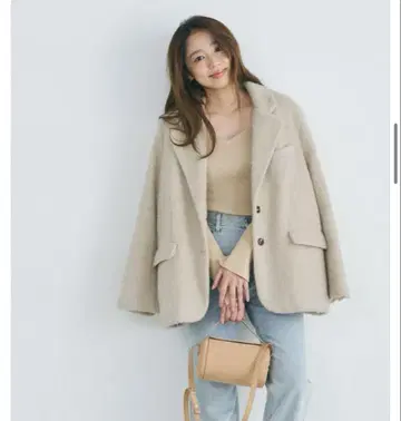 베이스먼트 온라인 MIYU DESIGN 모헤어 샤기 자켓 코트