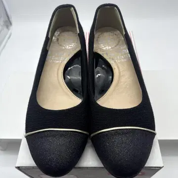 펌프스 빅 사이즈 26cm 블랙 로우힐