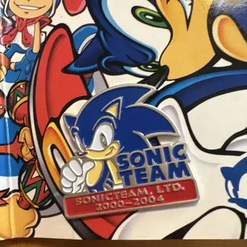 SONIC TEAM 기념품 핀 배지 2000-2004