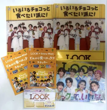 SnowMan 슬라이더 파우치 파일 스케줄러 스티커 LOOK