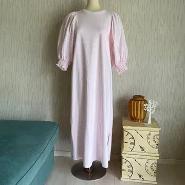 미사용품] 유니버설 세븐 코튼 콤보 슬리브 원피스 핑크