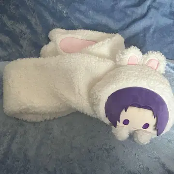 블루 록 미카게 레오 기구 난난성 중국 화이트 토끼 머플러