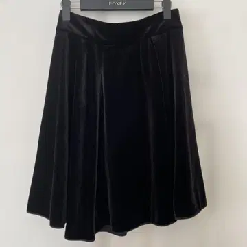 FOXEY NY 벨로아 스커트 38 블랙
