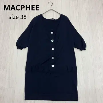 MACPHEE 맥피 울 니트 튜닉 원피스