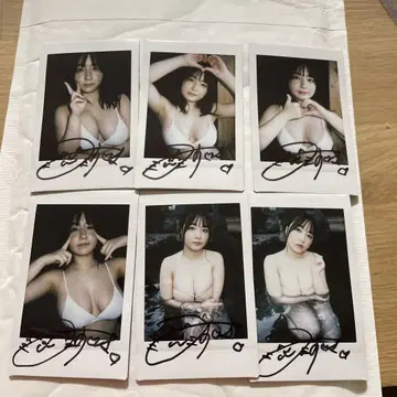 아사쿠라 미즈키 동영상 구매 혜택 친필 사인 폴라로이드 6장 세트