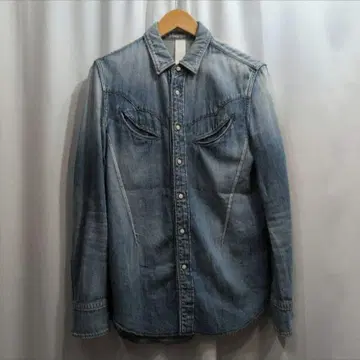 어태치먼트 USED 가공 데님 긴팔 웨스턴 셔츠 1