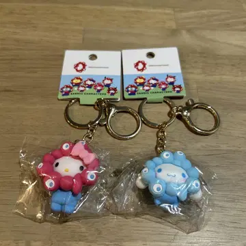산리오 미야쿠미야쿠 키링 키티 시나모롤 2개