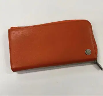 MONO COMME CA L자 지퍼형 장지갑 오렌지 컬러