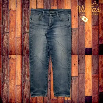 UNIQLO JEANS 데님 팬츠 남성용 W32 파랑 스트레이트 데님