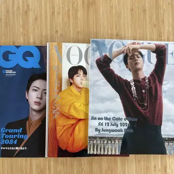 VOGUE KOREA GQ VOGUE BTS JIN 표지 3권 세트