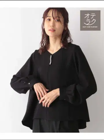 GLOBAL WORK 오테라쿠 2WAY 액세서리 포함 블라우스