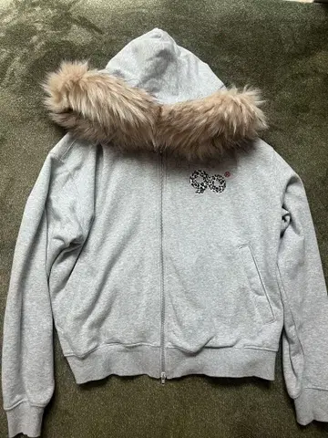 9090girl 퍼 후드티