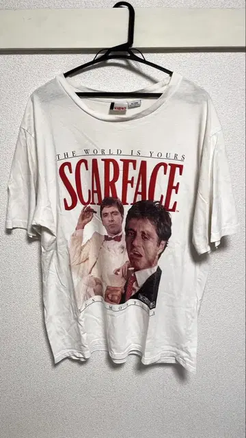 SCARFACE T셔츠 XL 화이트