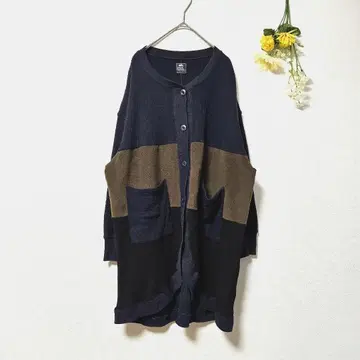 [ KRIFF MAYER ] 롱 가디건 와플 멀티 컬러 (M)
